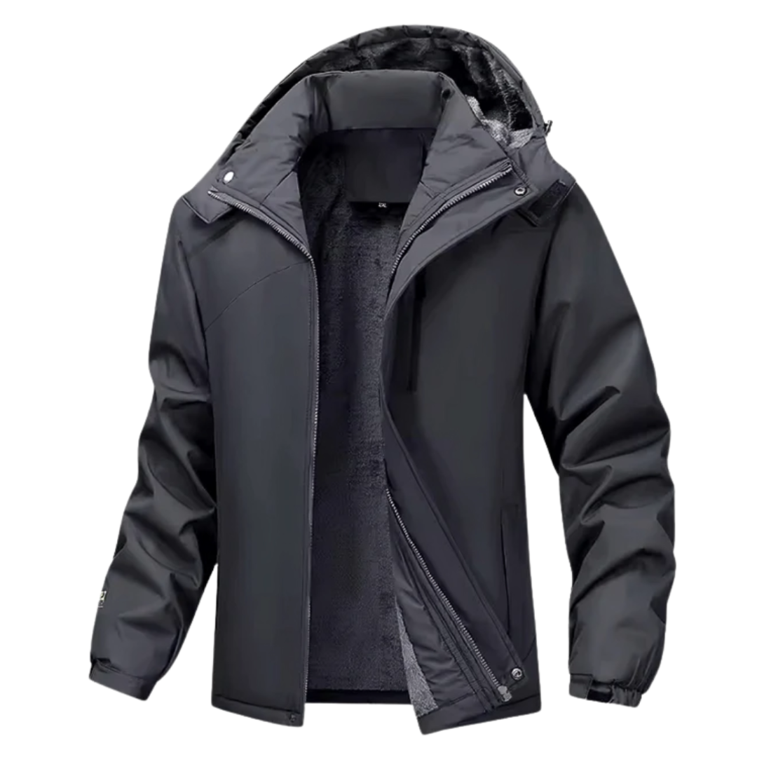 Wasserdichte Herrenjacke mit Kapuze – Regen- & Winddichte Jacke