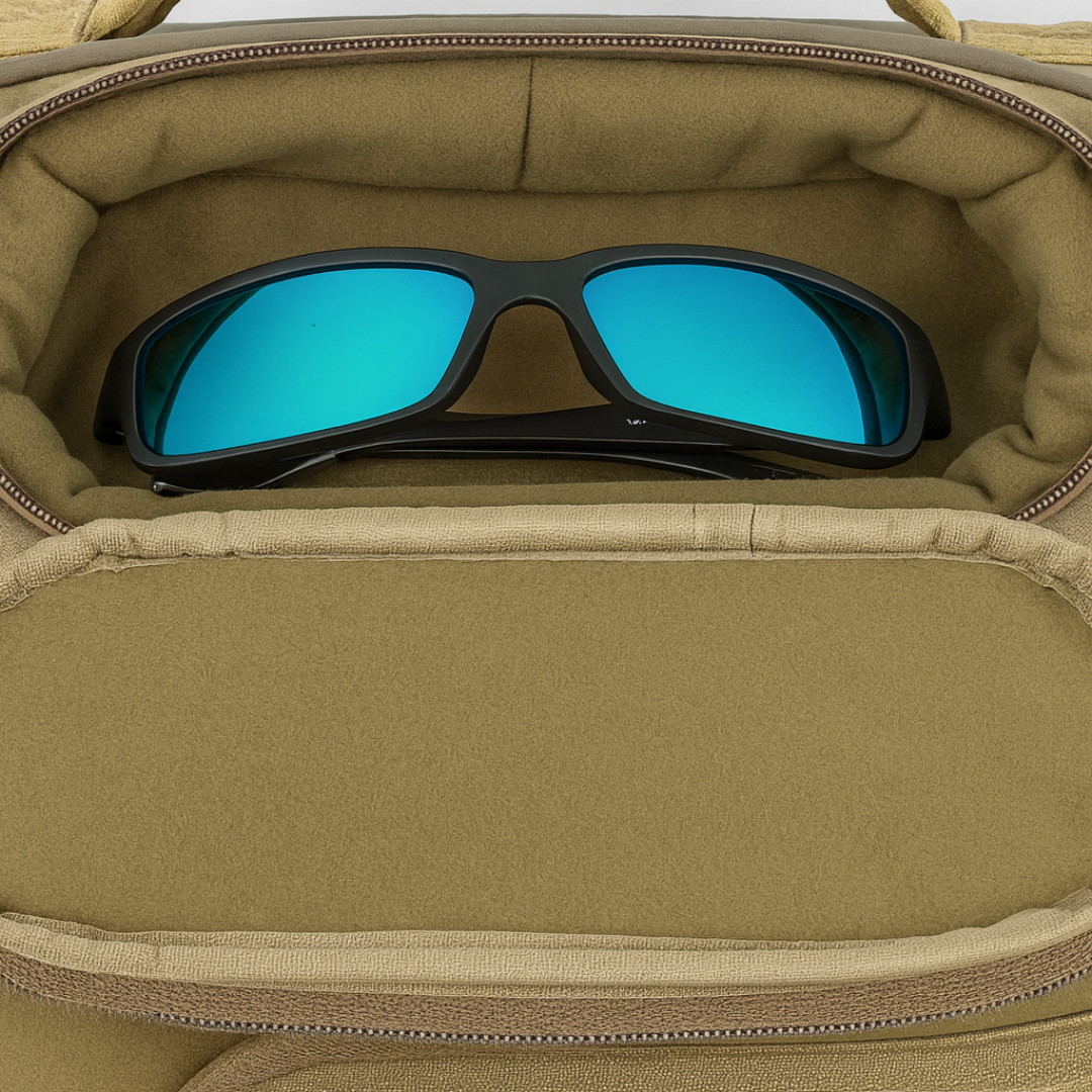 Taktischer Angelrucksack mit Rutenhalter & 40L + 4 Köderboxen – AnglerPro GearPack