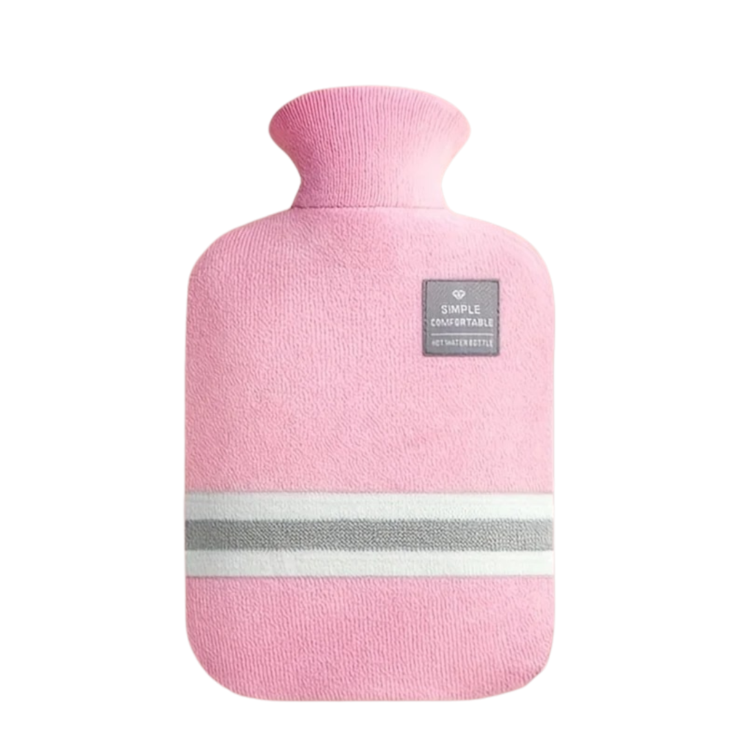Wärmflasche 2000 ml mit Strickbezug – ThermoComfort
