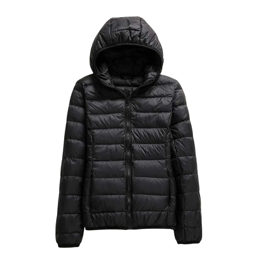 Wasserdichte Steppjacke mit Kapuze – Winddichter Wintermantel
