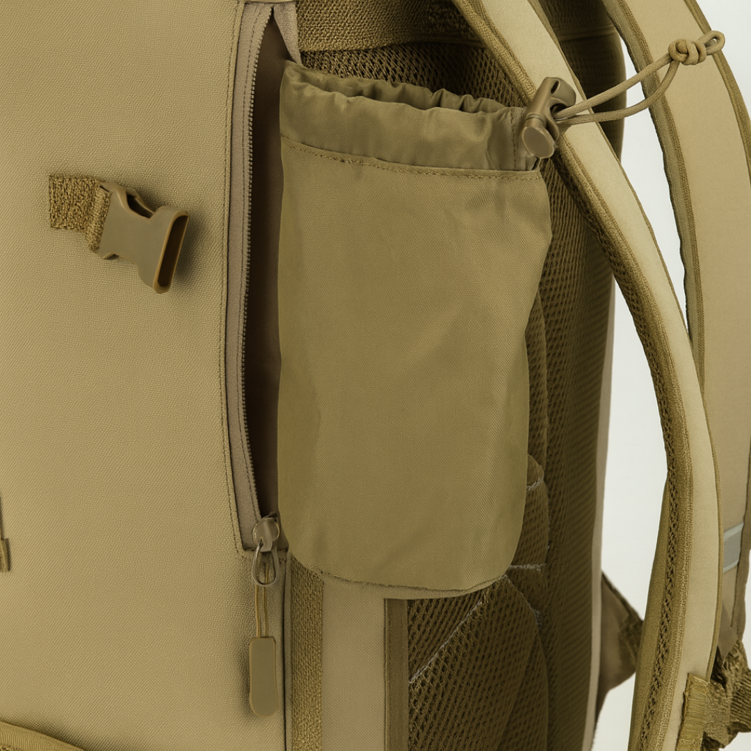 Taktischer Angelrucksack mit Rutenhalter & 40L + 4 Köderboxen – AnglerPro GearPack