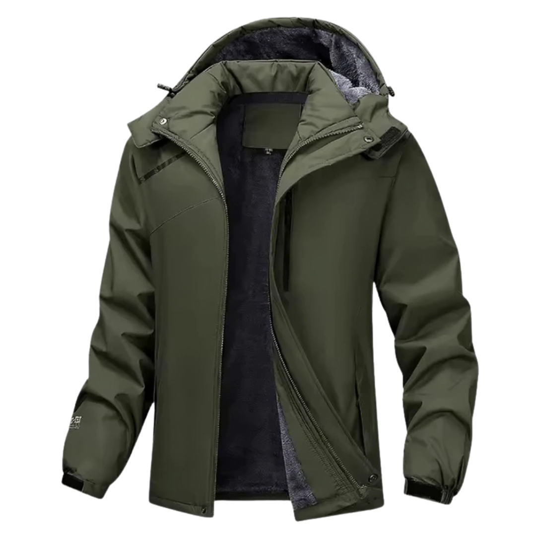 Wasserdichte Herrenjacke mit Kapuze – Regen- & Winddichte Jacke