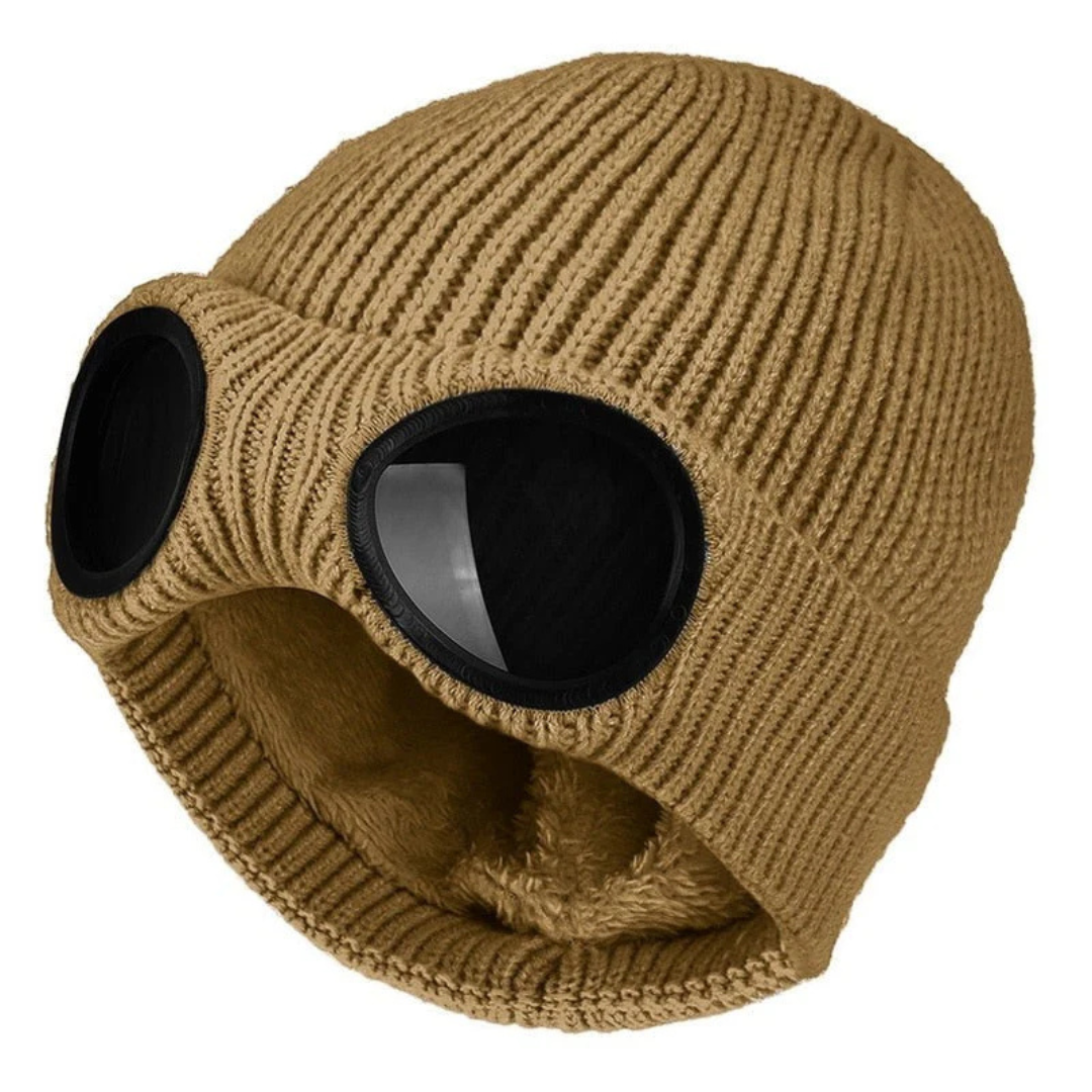 Strickmütze mit integrierter Brille – FrostSicht Unisex
