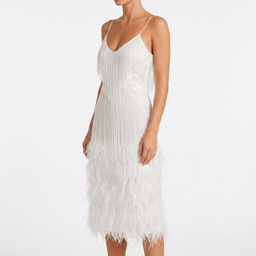 Rosalind Pailletten Mini Kleid