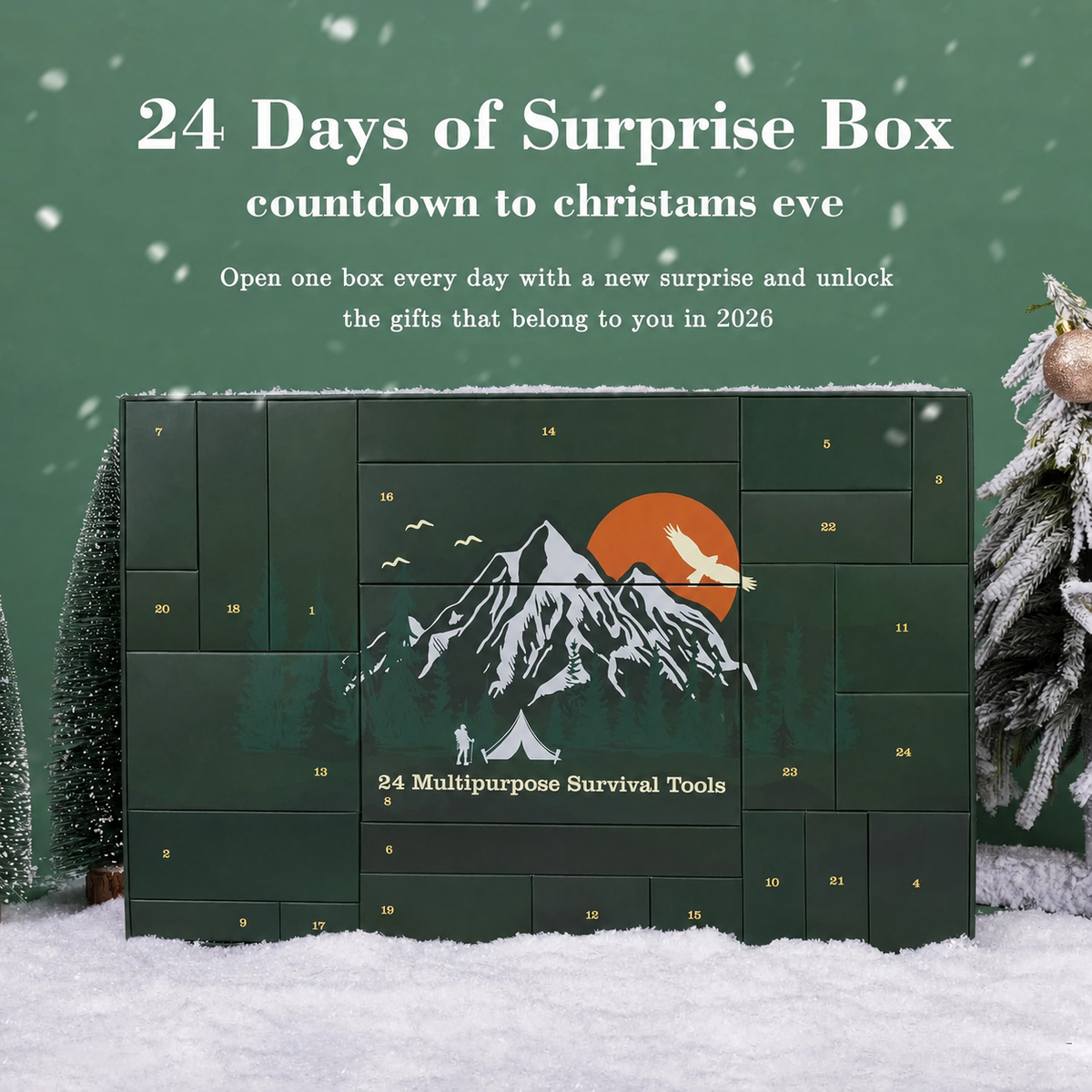 Survival Adventskalender 2026 mit 24 Outdoor-Ausrüstungsteilen
