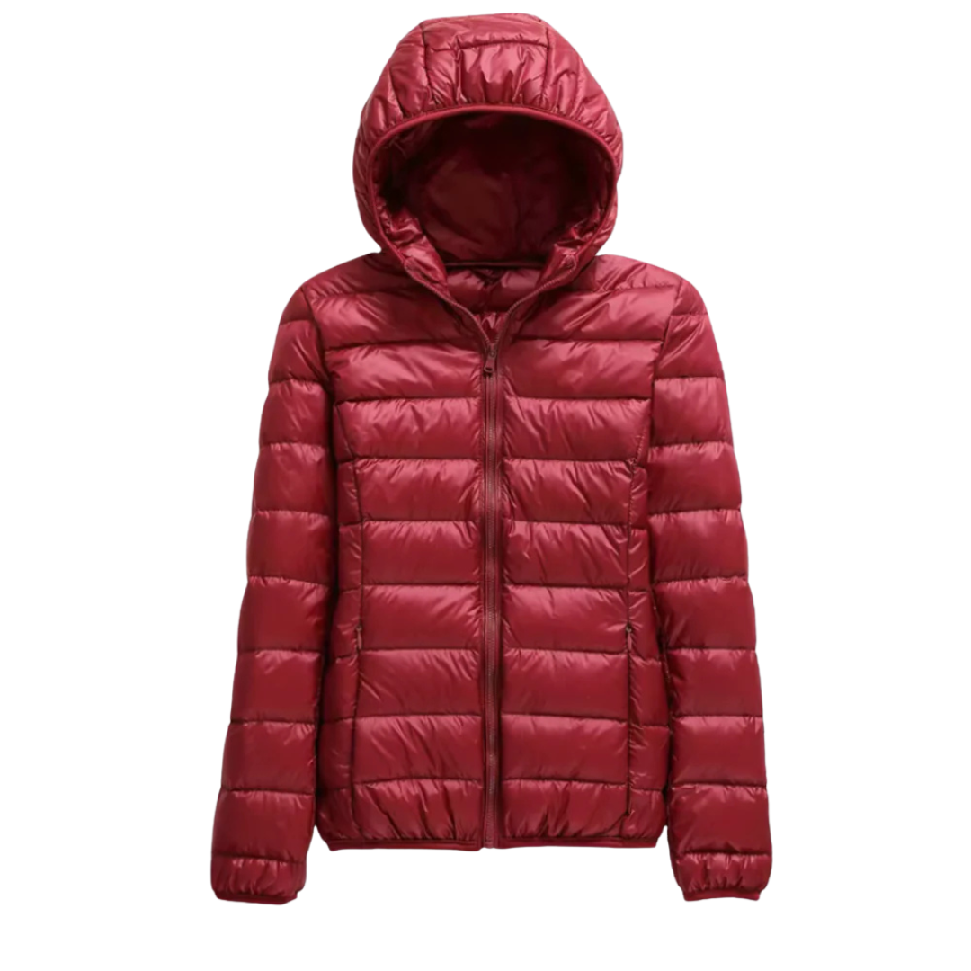 Wasserdichte Steppjacke mit Kapuze – Winddichter Wintermantel