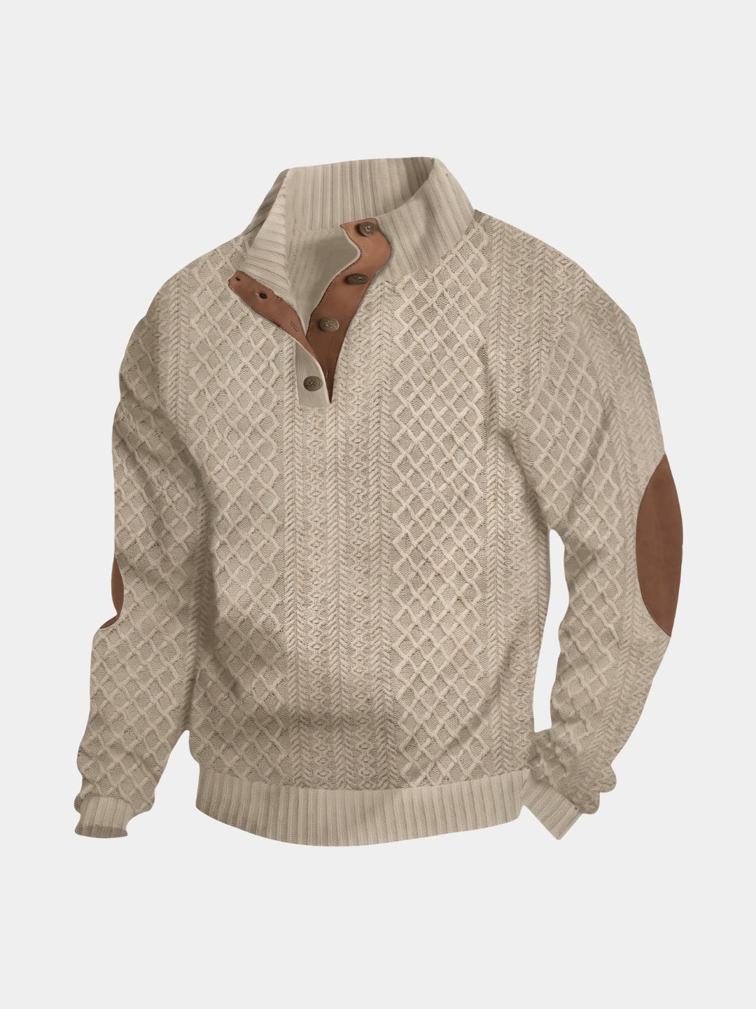Klassischer Hochkragen-Pullover