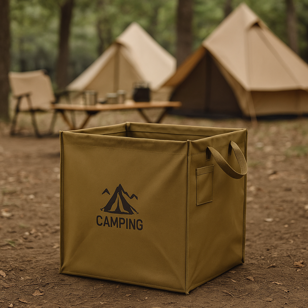 Faltbare Camping-Mülltonne aus Oxford-Gewebe – CampFold 40L