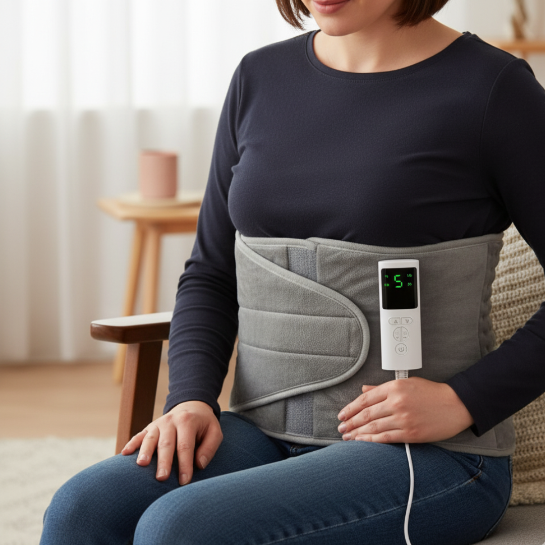 Körperwärmer Heizgürtel mit 9 Temperaturstufen & Timer – HeatFlex Pad