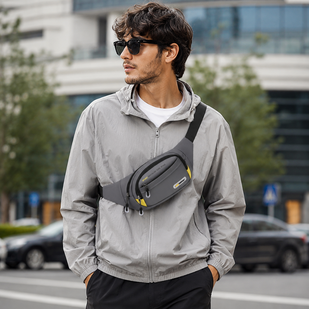 Nordspur | VeltroPack Schlanke Nylon-Gürteltasche