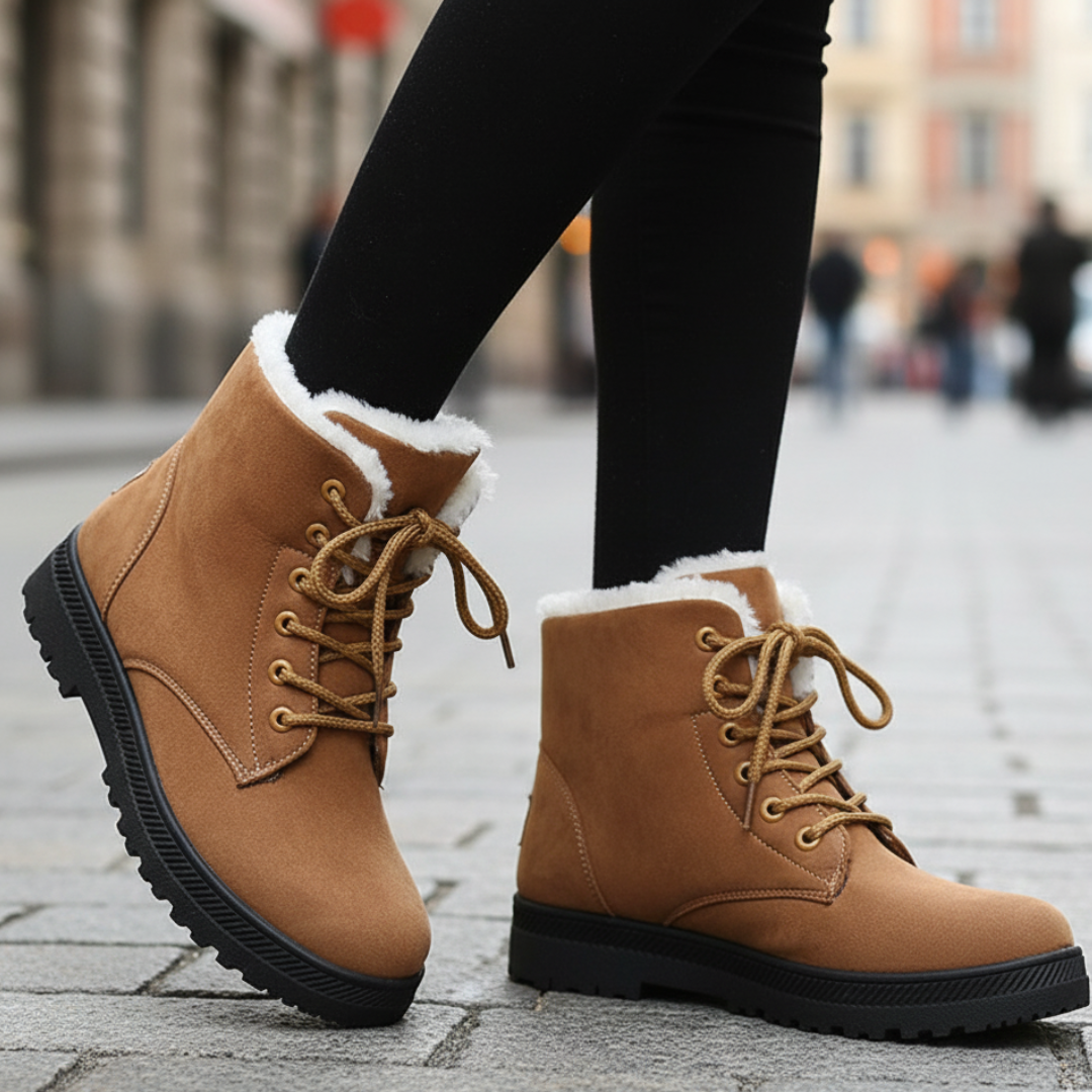 Damen Winter Schuhe mit Warmfutter & Rutschfester Sohle – SnowLuxe Boots