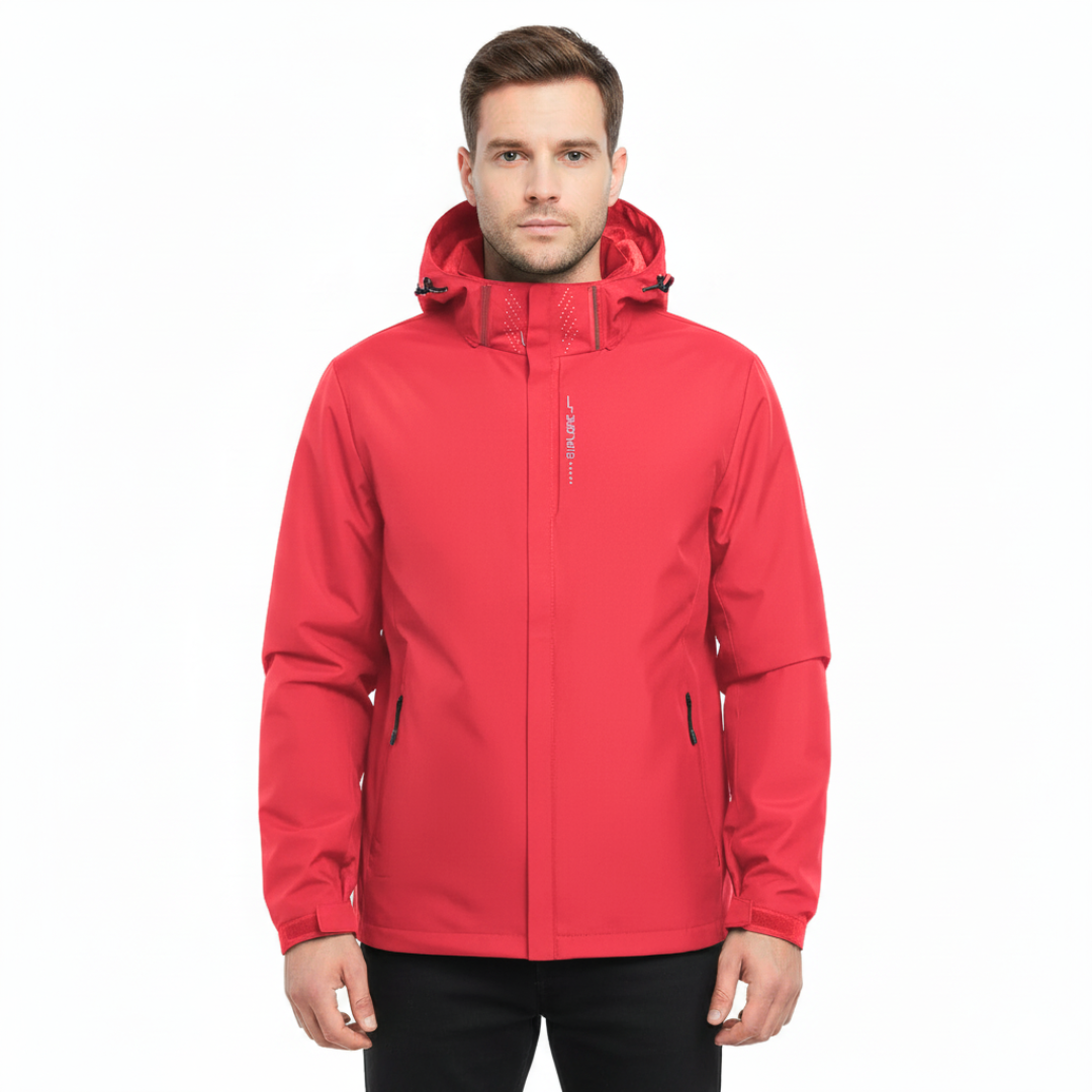 Herren Kapuzen-Wasserdichte Regenjacke – Legere Alltags-Regenjacke für Herren