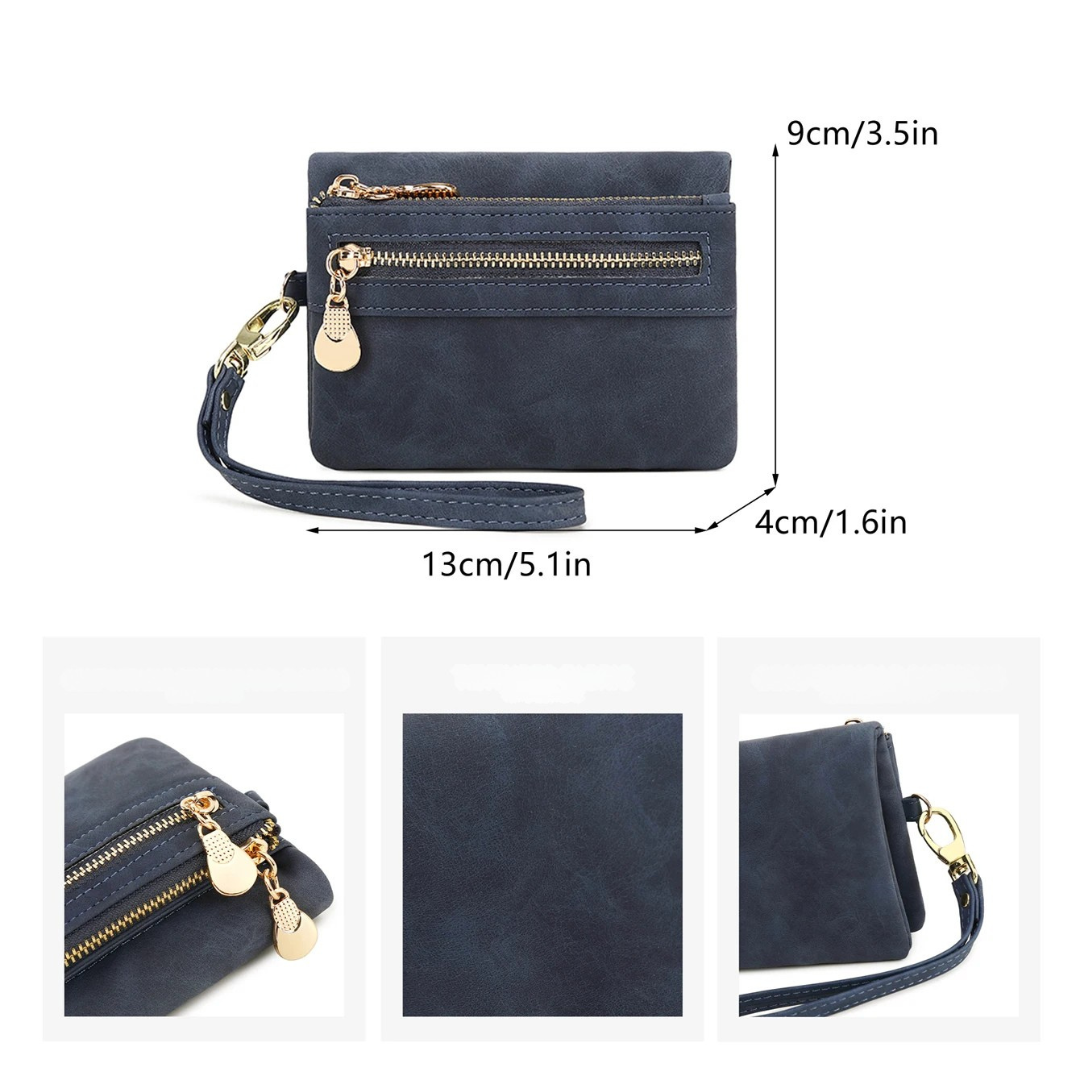 Nordspur | Zippette Kurze Falt-Wristlet-Geldbörse