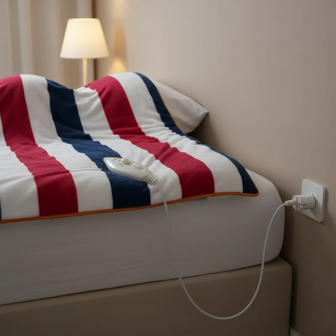 Elektrische Heizdecke 120×150 cm mit Temperaturregler, EU 220V – CozyWarm Blanket