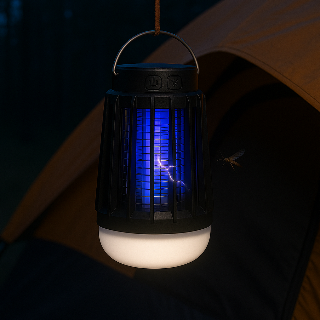 Solar Mückenlampe mit UV & LED Licht – SunZap Nova