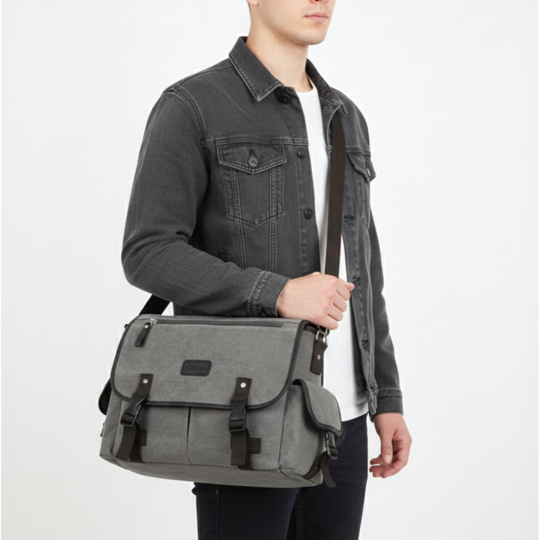 Nordspur | Retro Canvas Messenger Tasche