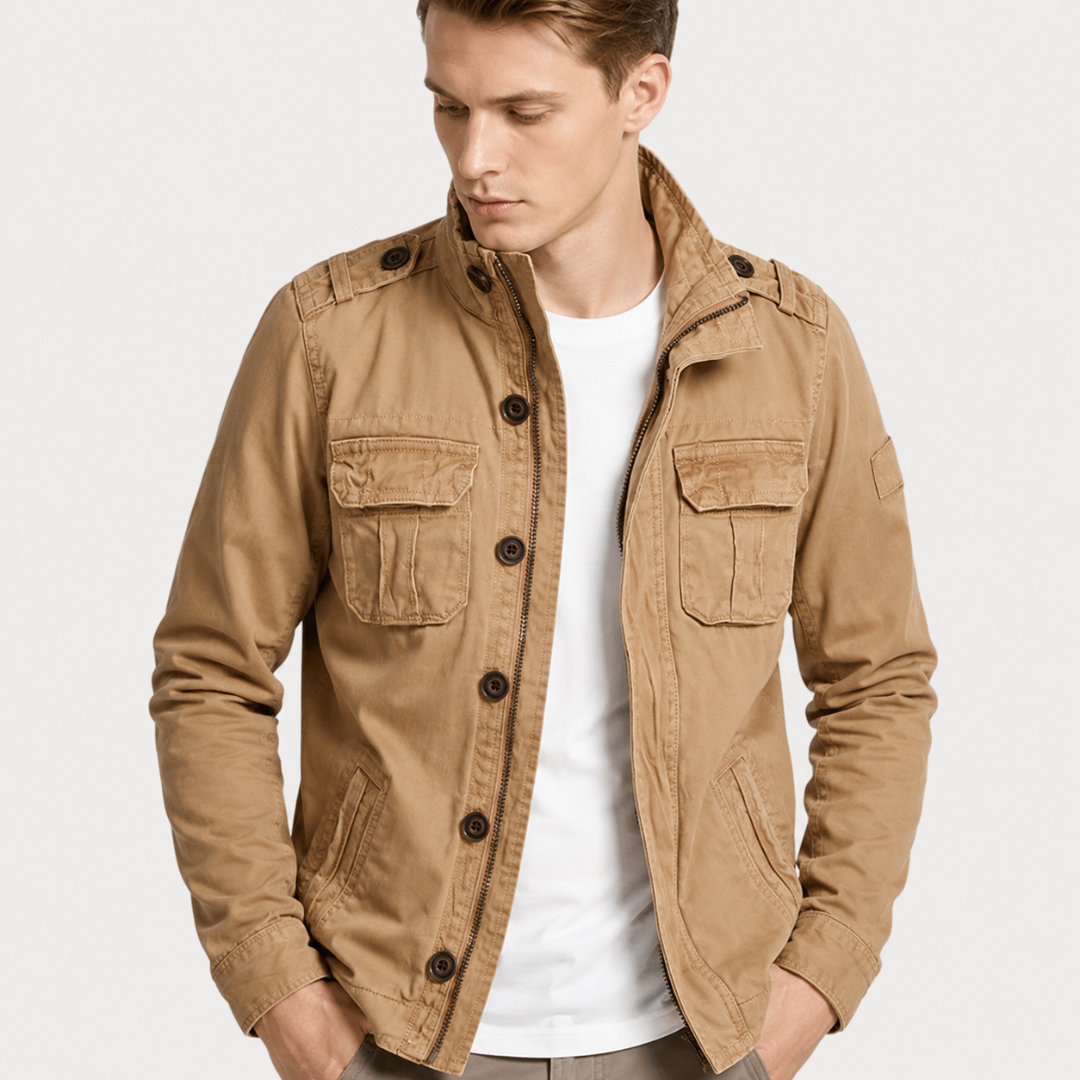 Cargo Jeansjacke mit Mehrfach-Taschen & Robustem Design – UrbanTrail Jacket