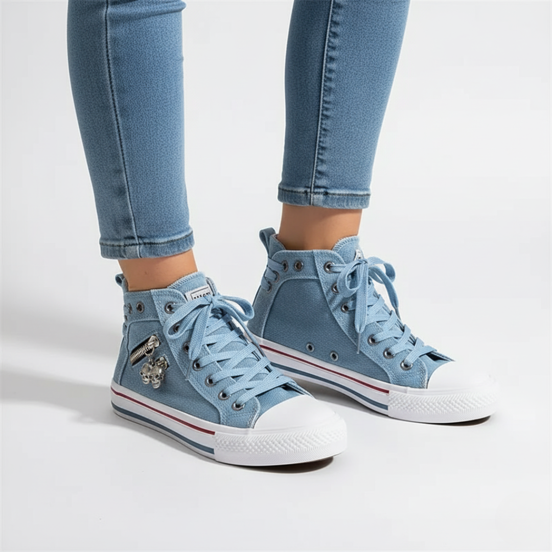 Nordspur | Denim Rebel Hohe Sneakers