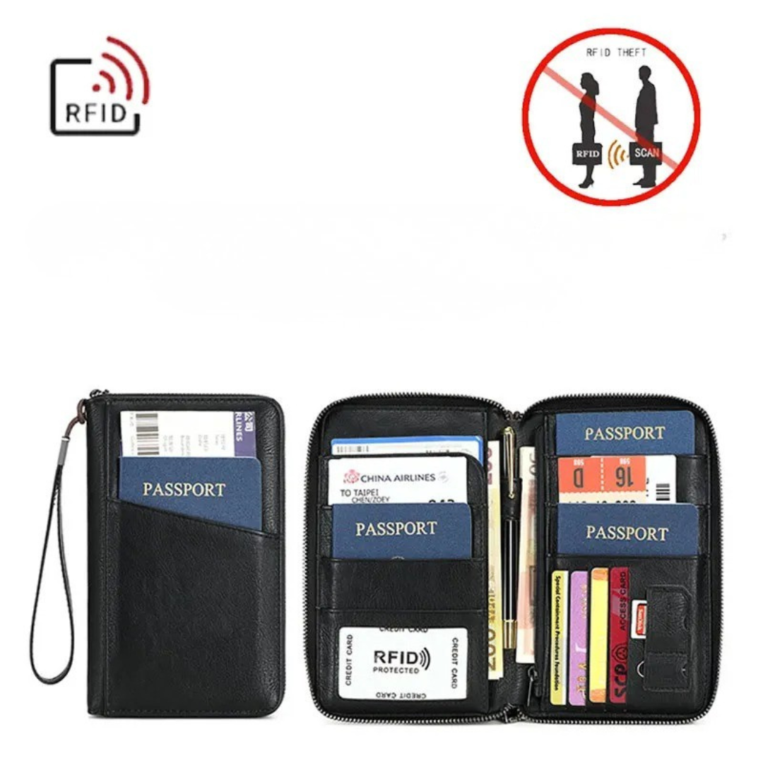 Nordspur | Travellea RFID-blockierende Reisepass-Geldbörse