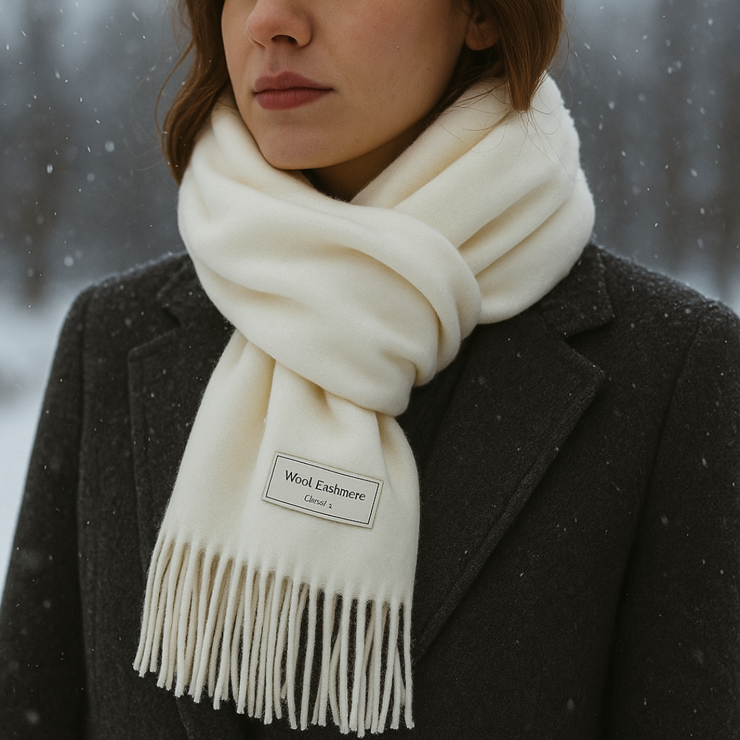 Wintermantel Schal Damen – WollSoft Élan