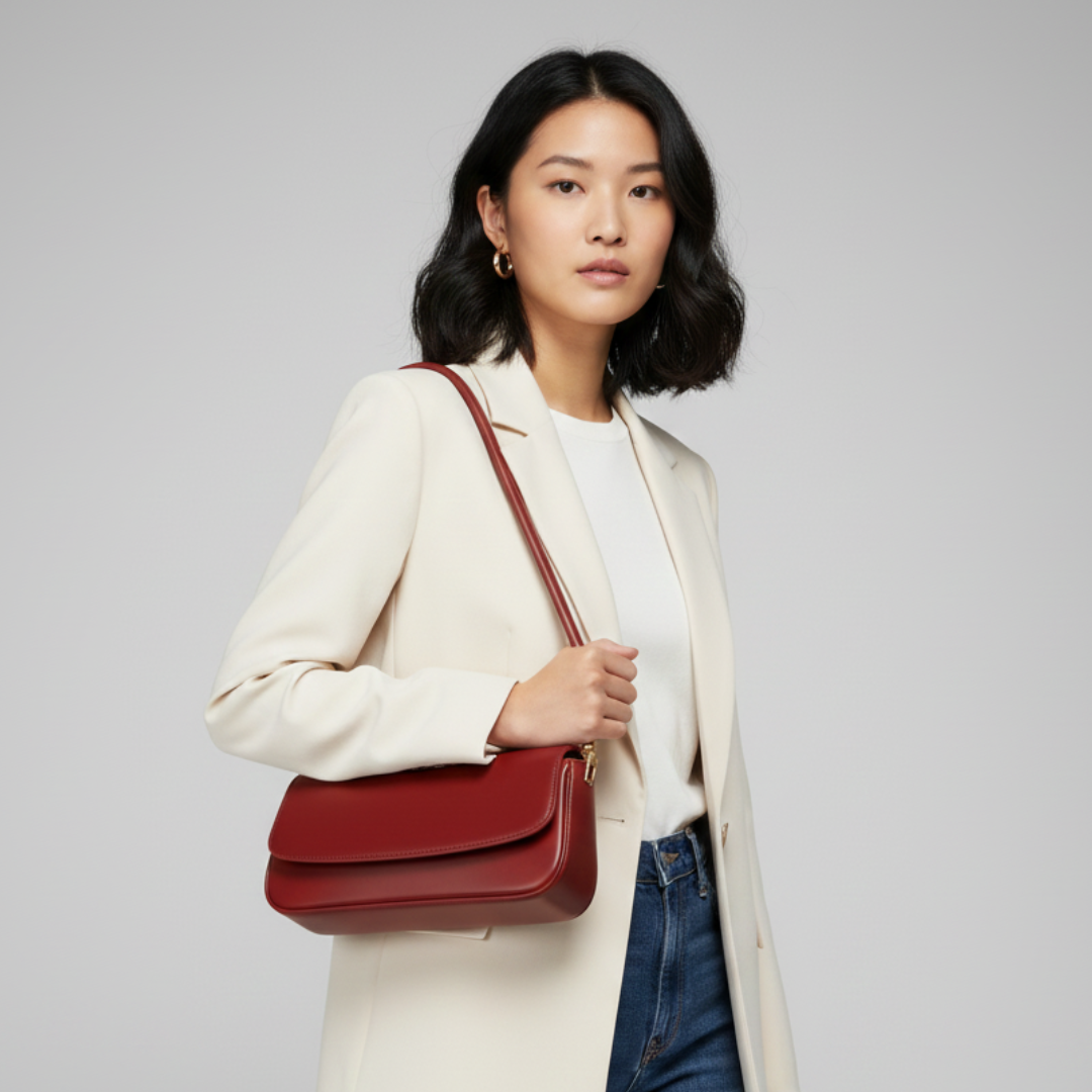 Nordspur | Premium Schultertasche aus echtem Leder