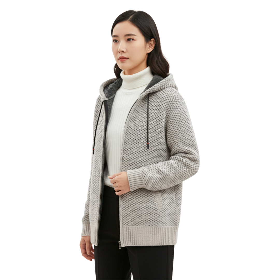 Nordspur | StoneWeave Kapuzenpullover mit Struktur