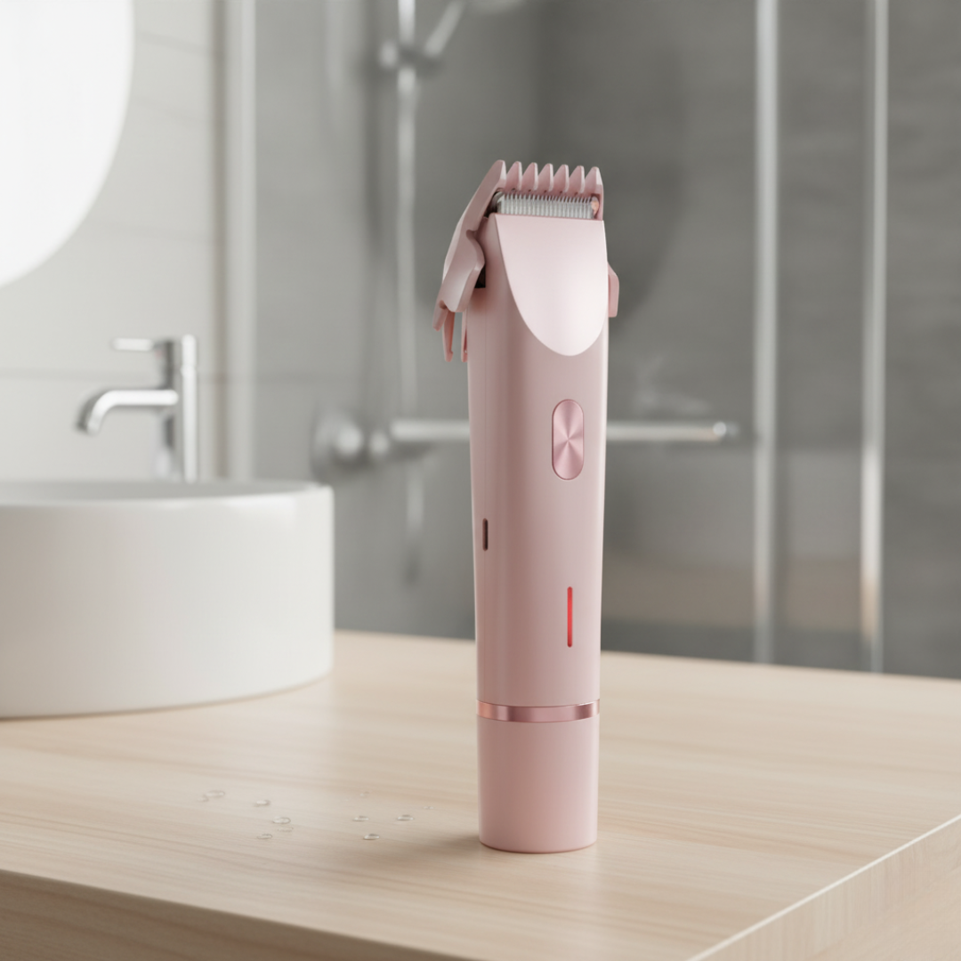 Elektrischer Rasierer wasserdicht für Nass- & Trockenanwendung mit Dual-Head & Typ-C Ladefunktion – SmoothTrim Pro