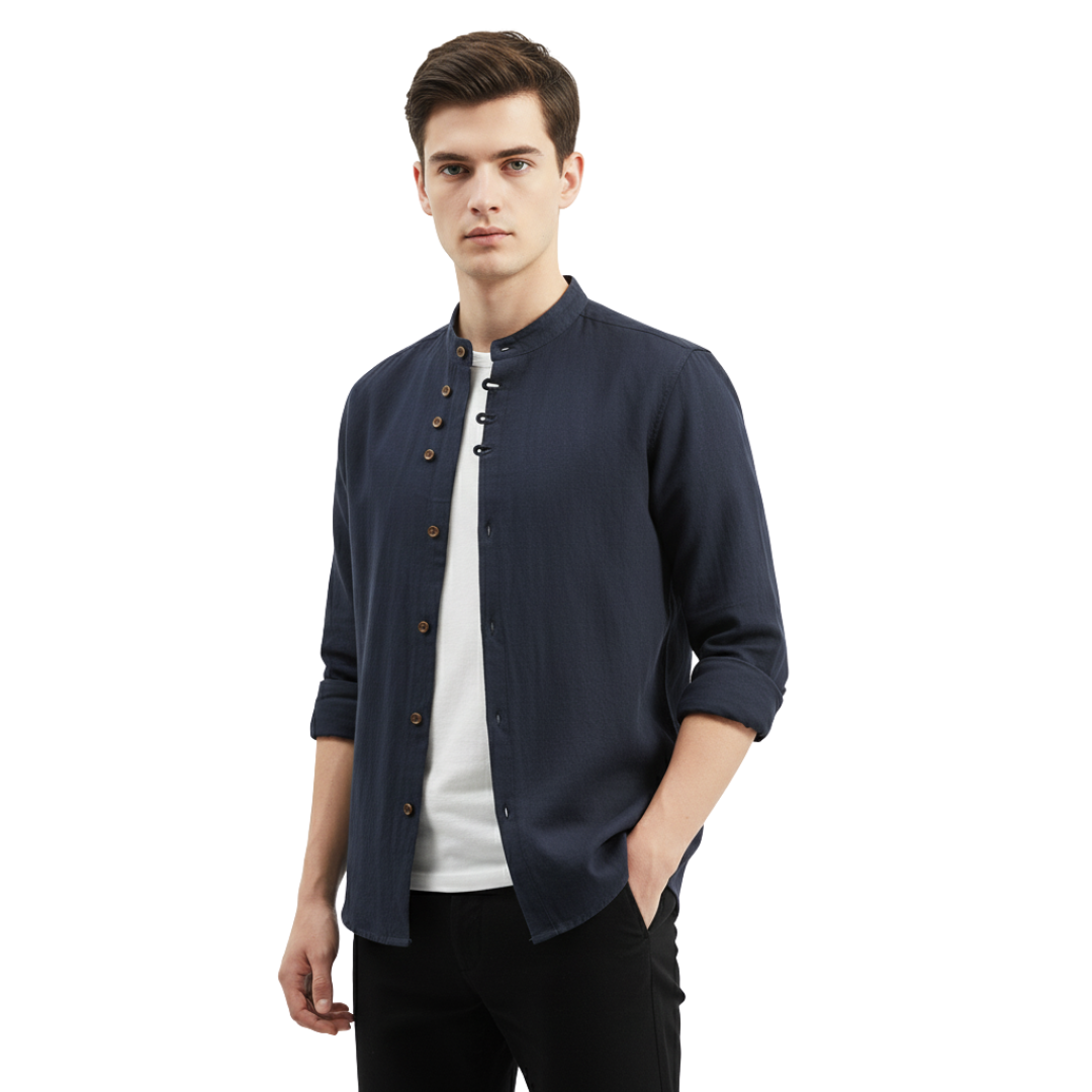 Nordspur | SlateCrest Pullover mit modernem Kragen