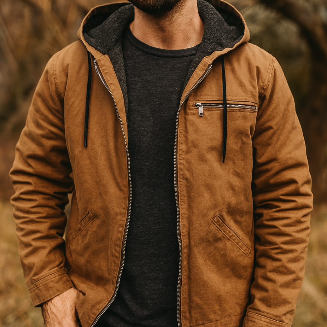 Herbstjacke mit warmer Fleece-Innenseite & Kapuze – Nordspur UrbanHeat