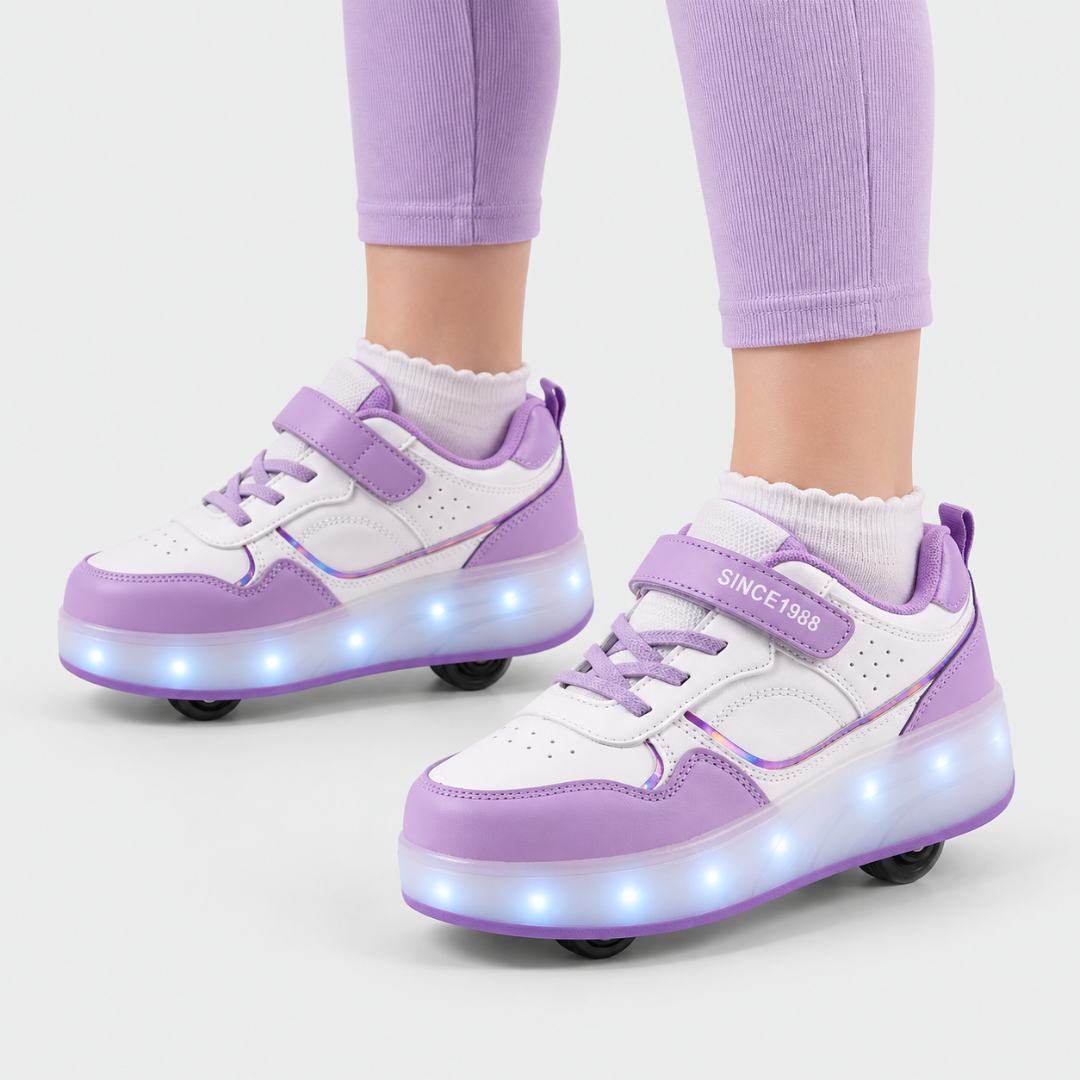 Orthopädische Kinderschuhe mit LED & Rollenfunktion – LuminoStep Skates