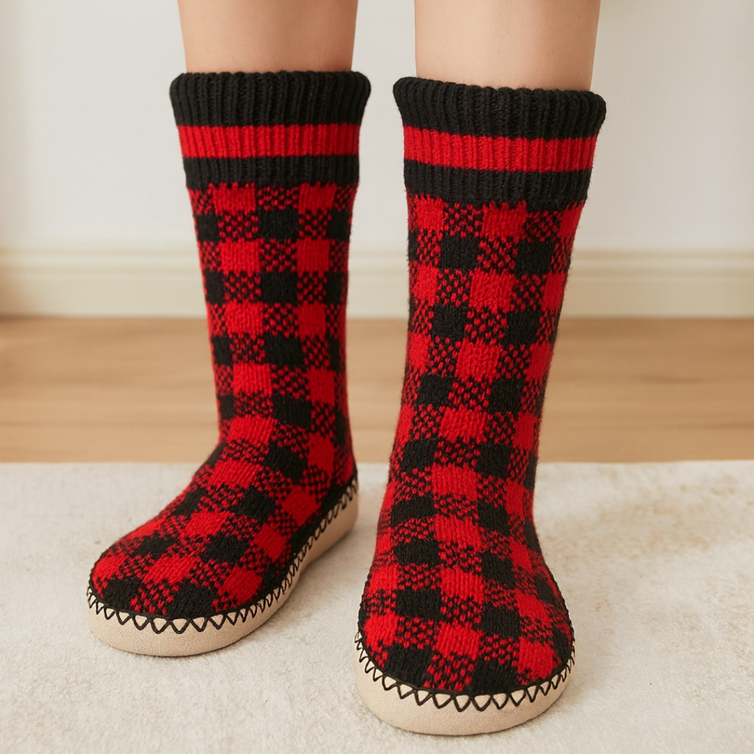 Hausschuhe Winter Socke – WärmeFlex