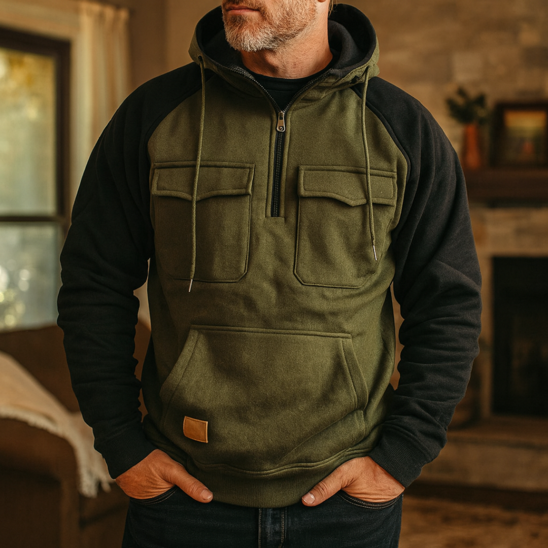 Winter Hoodie mit Kapuze & Multifunktionstaschen – NordHaven Hoodie