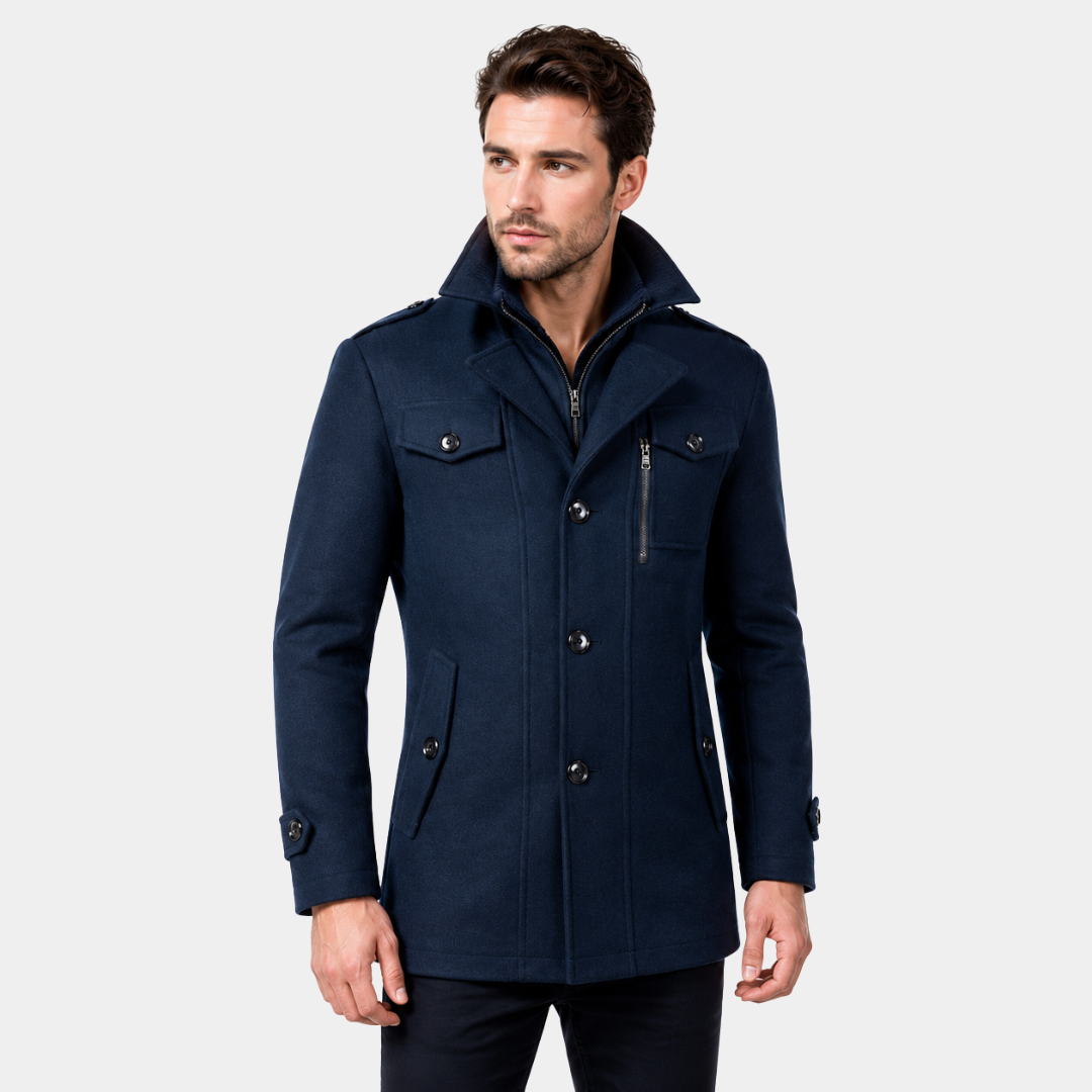 Winterjacke Herren mit Stehkragen & Eleganter Passform – NordSpur München Coat