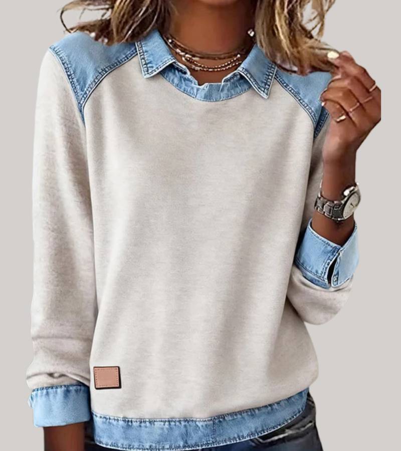 Komfortable Denim Sweatshirt
