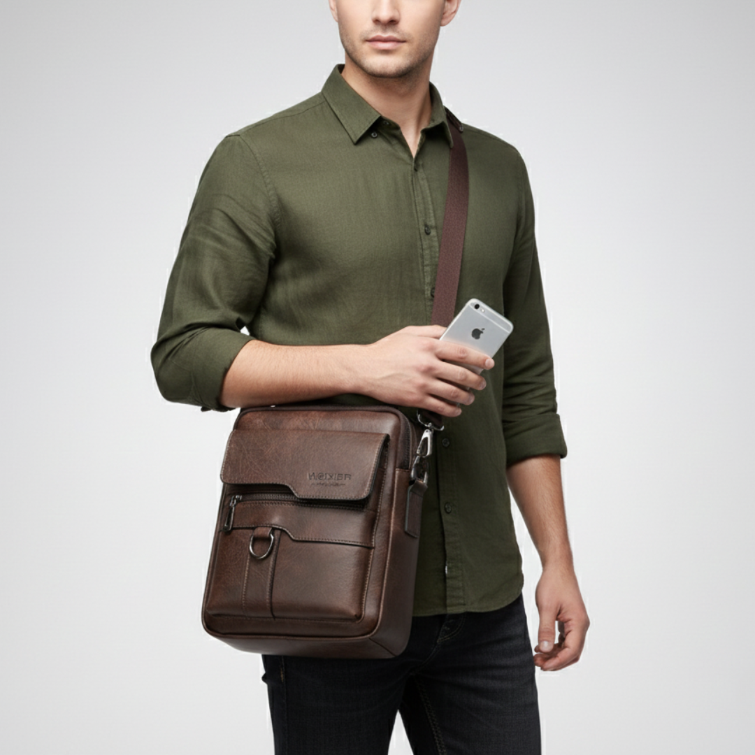 Nordspur | Kompakte PU-Messenger-Tasche