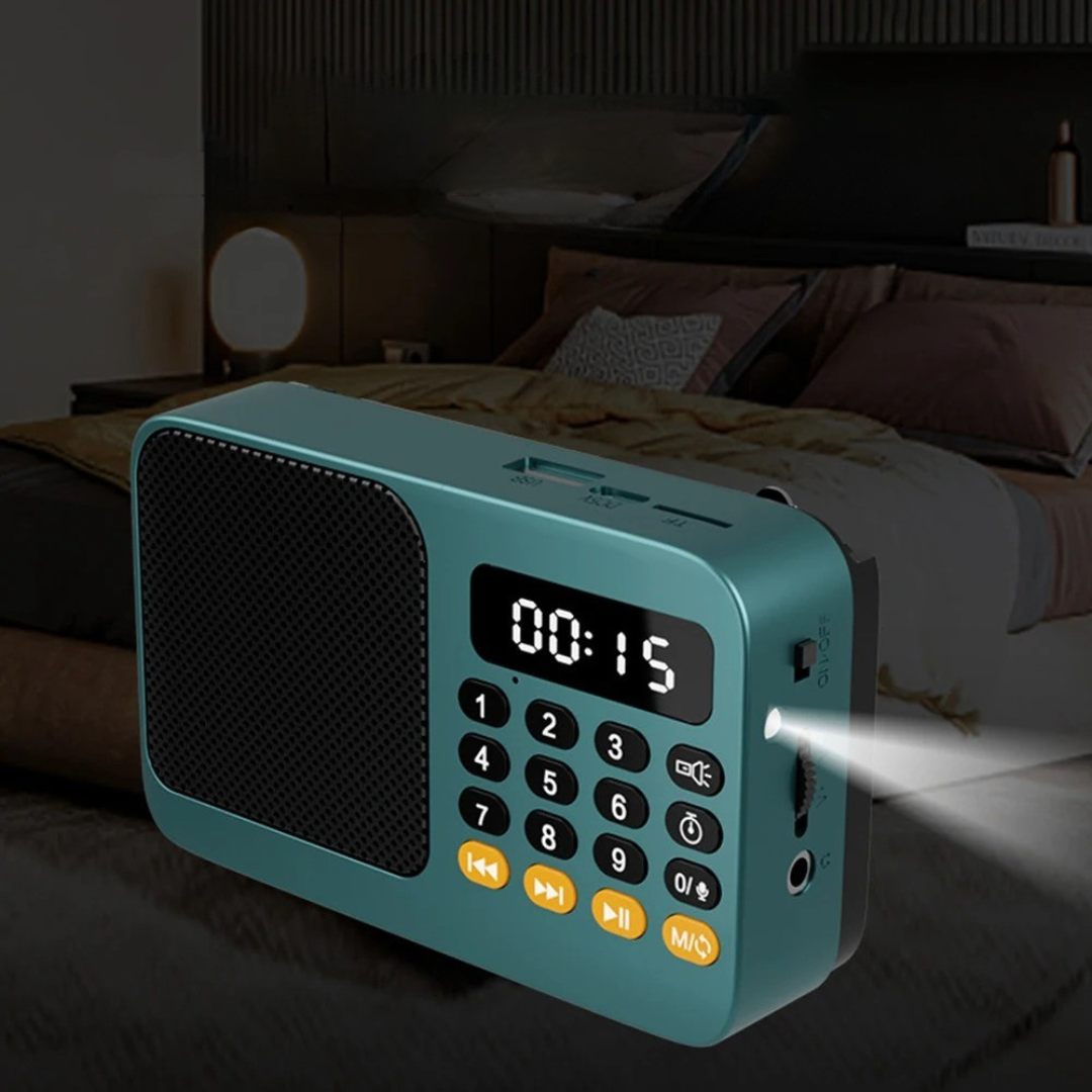 Nordspur | AureoWave Tragbarer wiederaufladbarer Radio-Bluetooth-Lautsprecher