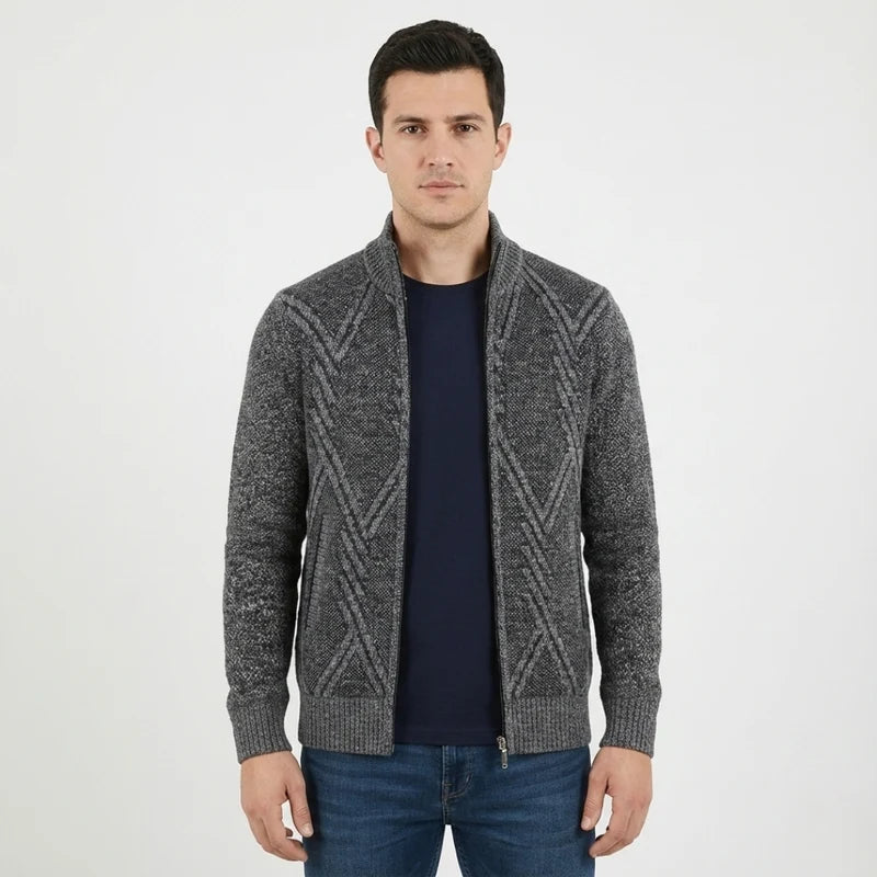 Nordspur | Strickcardigan mit durchgehendem Reißverschluss