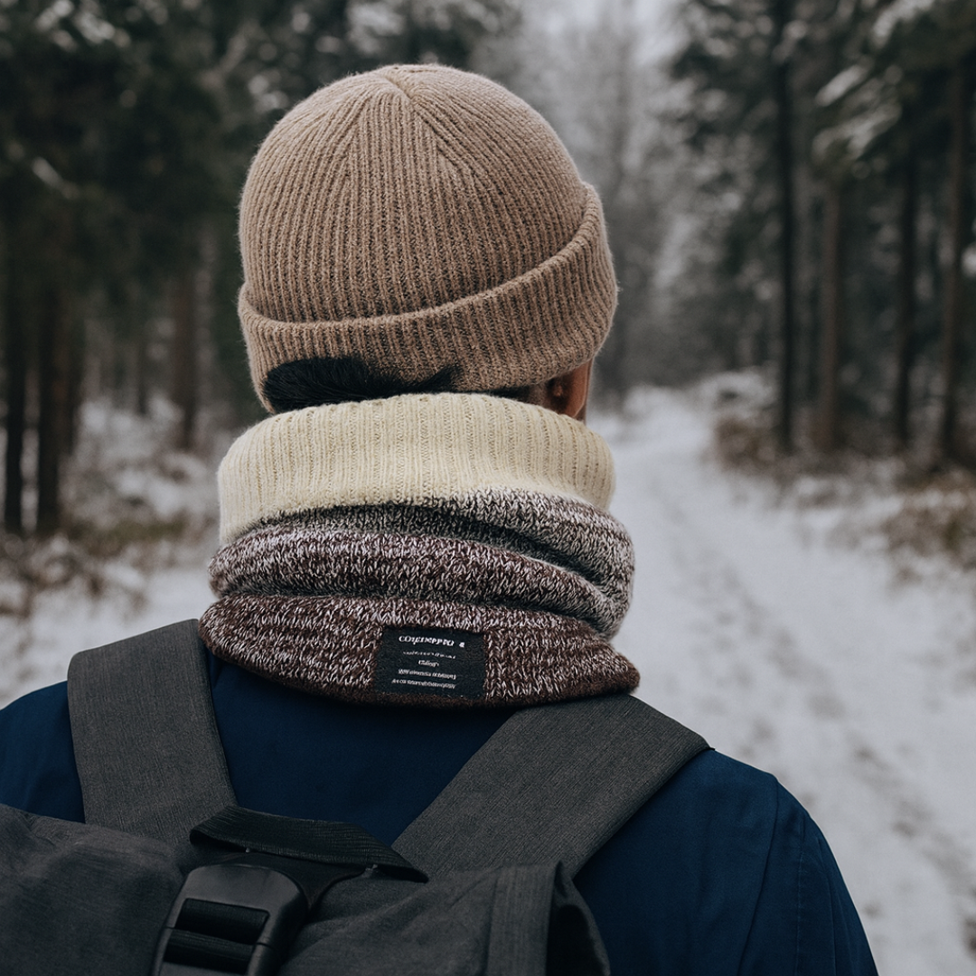 Halswärmer Strick mit Fleece-Innenfutter – WinterKnit