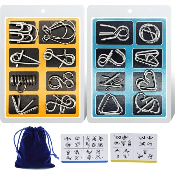 Iron Link Unlock Interlock Game - Metall-Puzzle Anti-Stress für Gehirn-Herausforderung und Entspannung