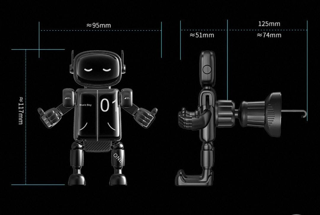 Niedlicher Roboter Schwerkraft Auto Handyhalterung