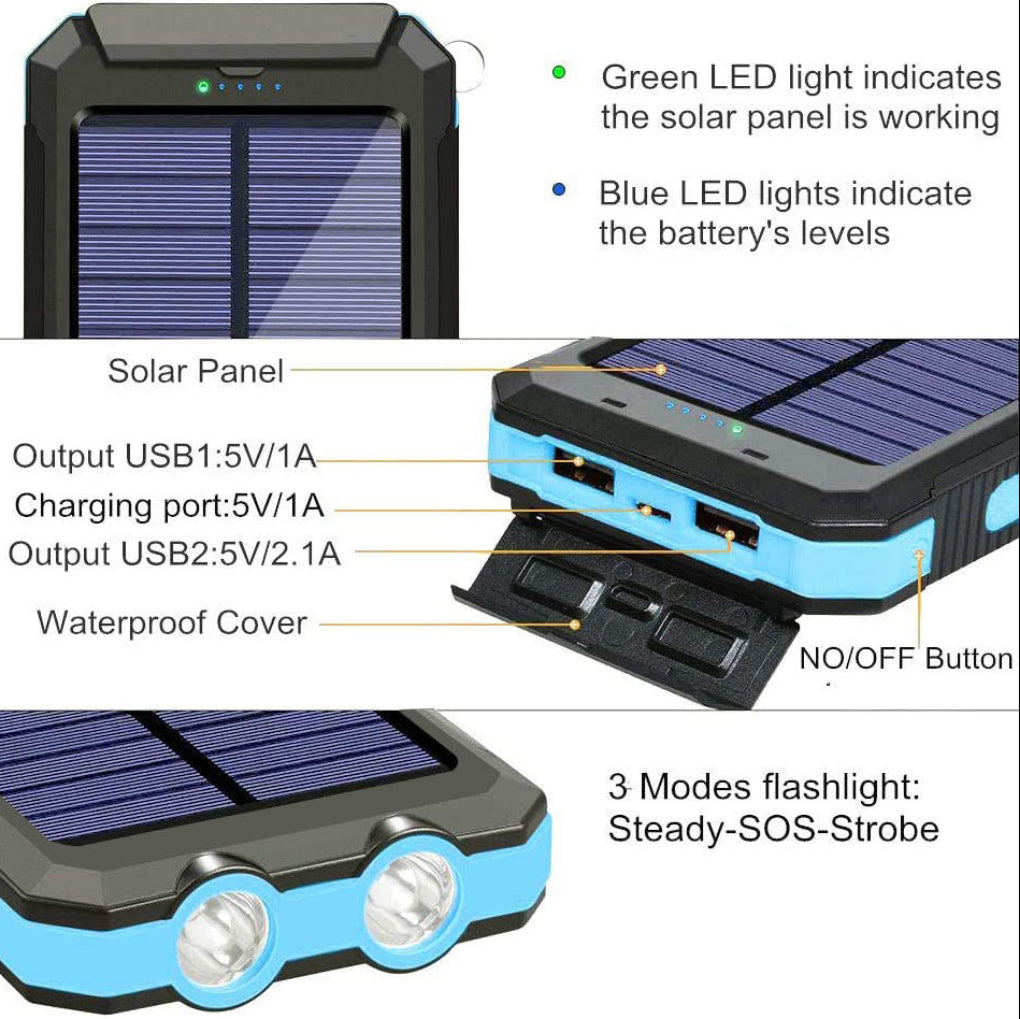 Solar-Powerbank mit hoher Kapazität