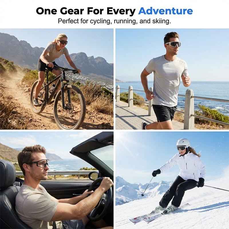 Photochrome Radsportbrille – passt sich sofort Lichtveränderungen an