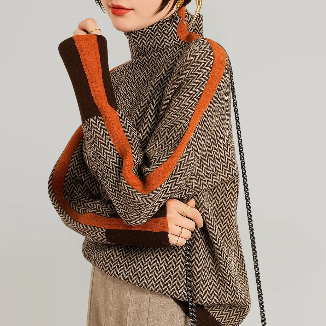 Pullover mit Stehkragen