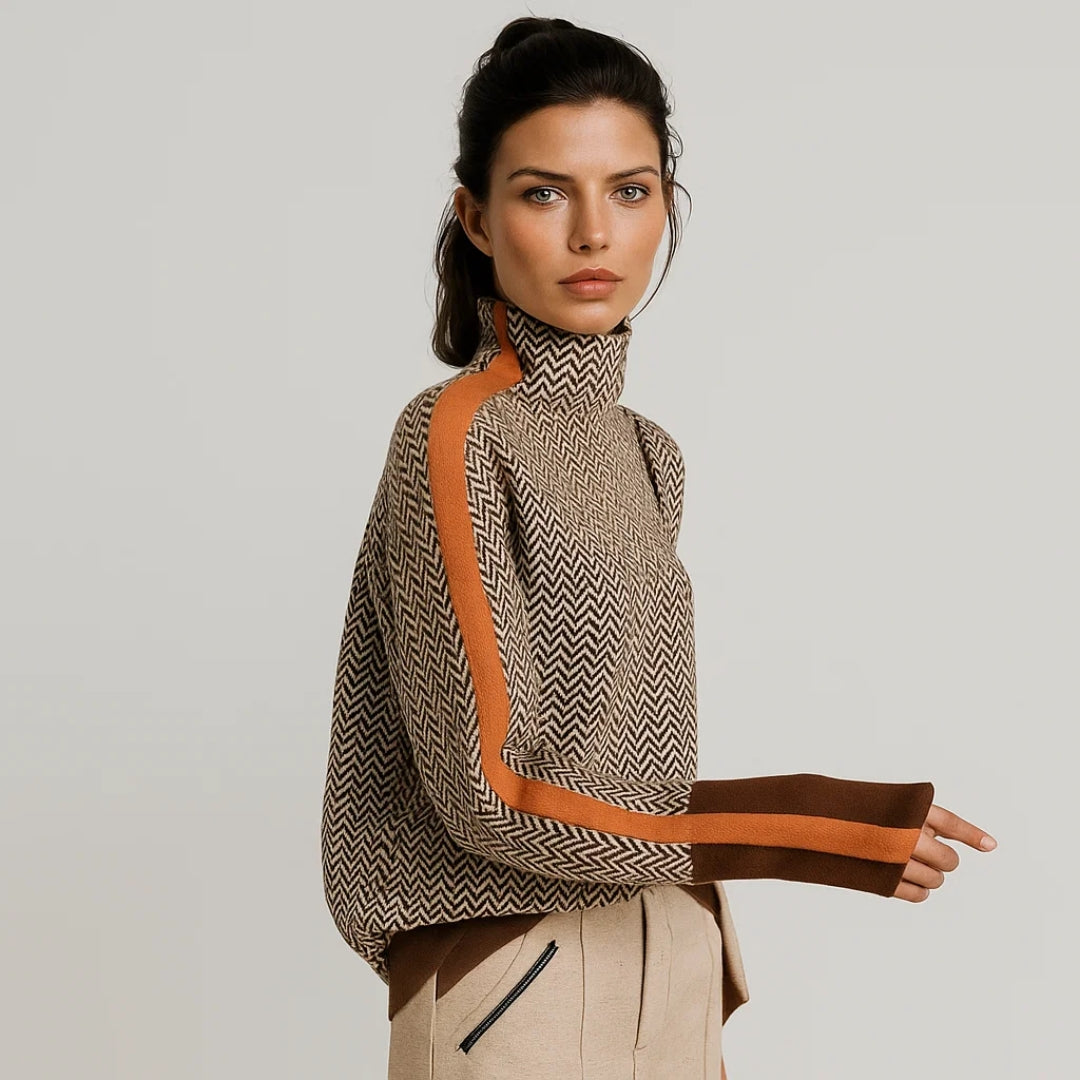 Pullover mit Stehkragen