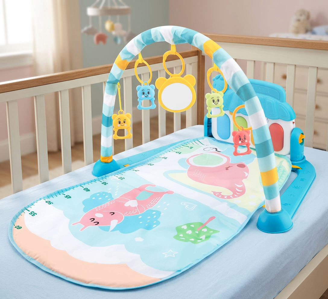 Baby Musik Spielbogen mit Klavier – Interaktive sensorische Aktivitätsmatte (0–24 Monate)