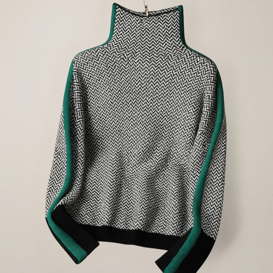Pullover mit Stehkragen