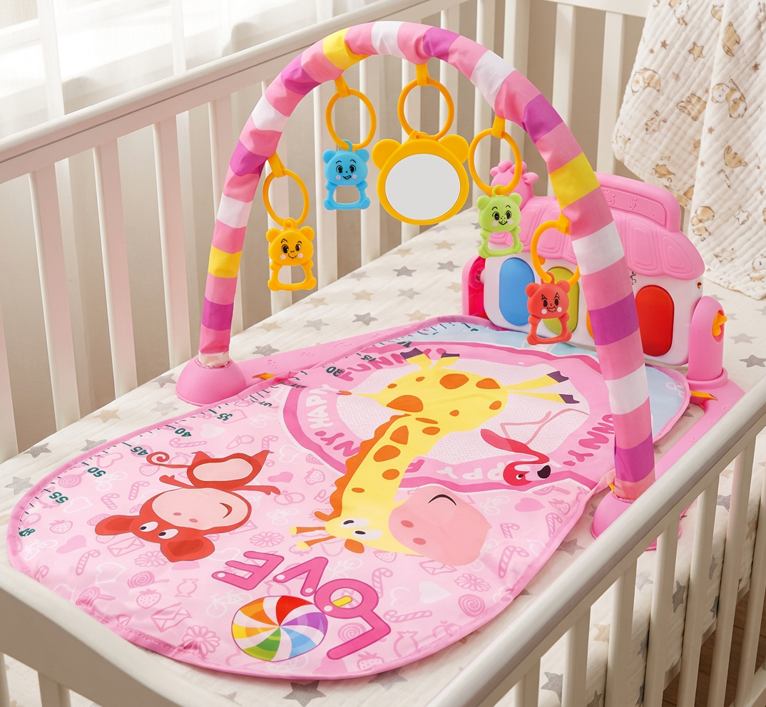 Baby Musik Spielbogen mit Klavier – Interaktive sensorische Aktivitätsmatte (0–24 Monate)