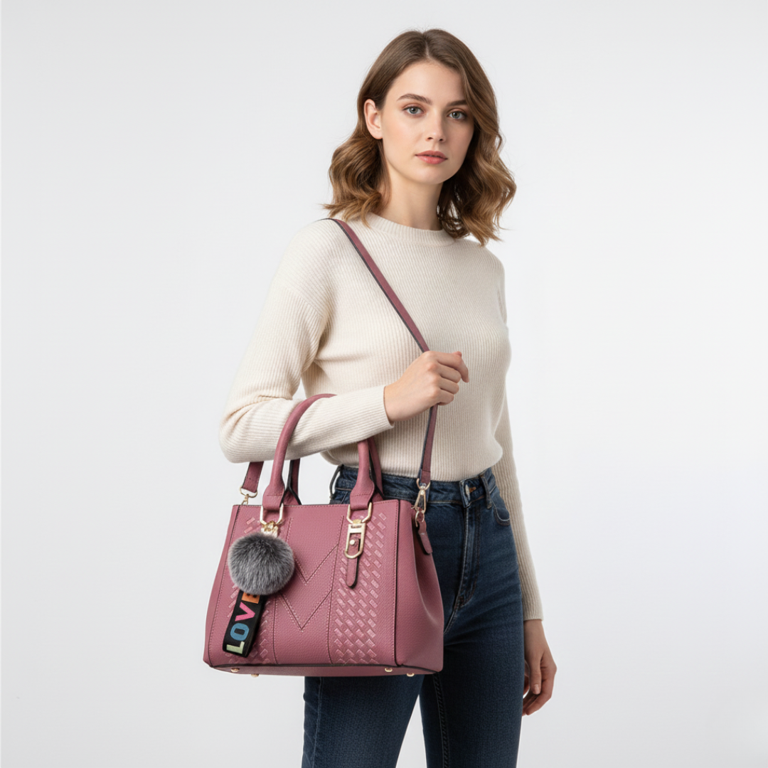 Nordspur | Satchel-Tasche aus PU-Leder in Soft-Grain-Optik