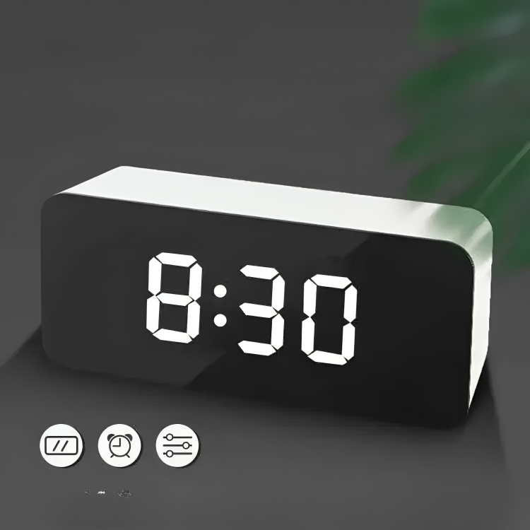 Nordspur | Luminora LED-Spiegelalarmwecker Digitales Display