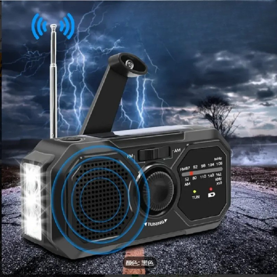 Nordspur | Auralight Tragbares Solar-Kurbel-Radio